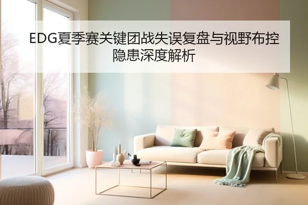 EDG夏季赛关键团战失误复盘与视野布控隐患深度解析 - LeboSports